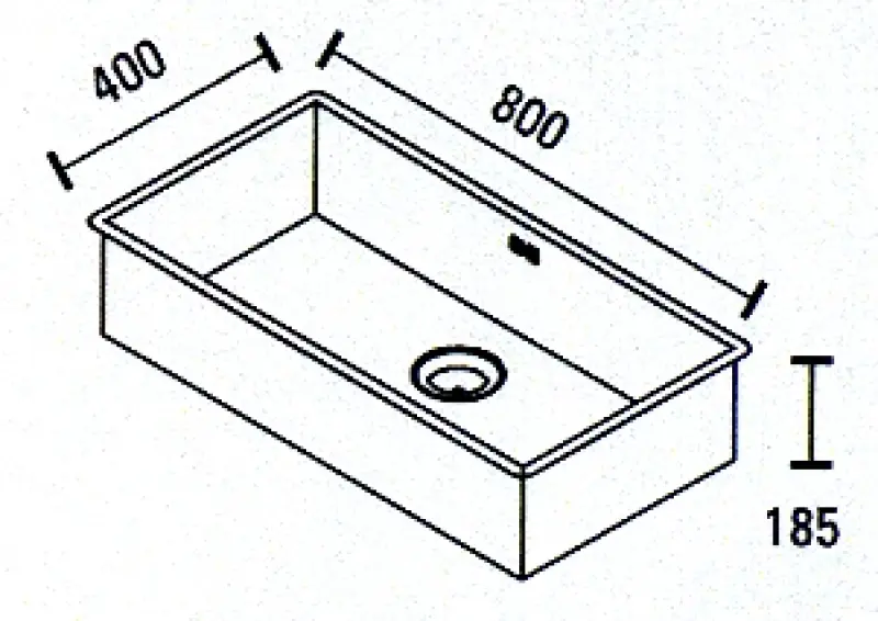 ABK Baronga extragroße Edelstahlspüle 80x40 cm flächenbündig, Unterbau und aufliegend BAR80FVI