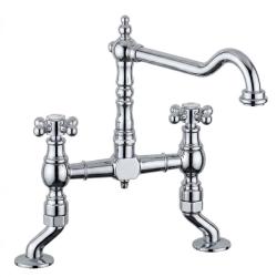 Nostalgische Küchenarmatur Edelstahl V1979RVSST