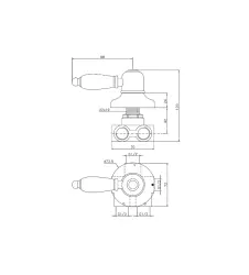 Huber Croisette Umlenkventil Bronze CS00027027