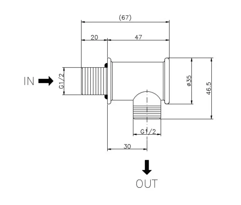 Huber Nostalgic Wandanschlussbogen Edelstahl 67.04H.AC