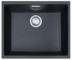 Franke Sirius 2 S2D 110.50 Kunststoff schwarzes Spülbecken 50x41cm Unterbau 125.0252.223