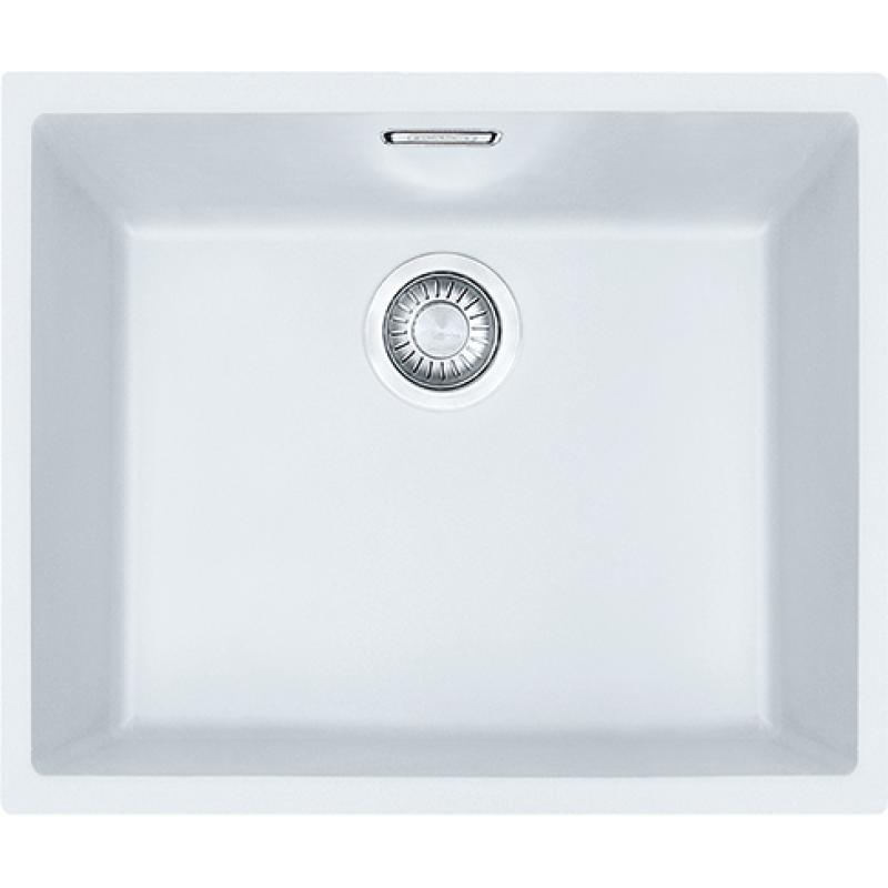 Franke Sirius 2 S2D 110.50 Kunststoff weißes Spülbecken 50x41cm Unterbau 125.0252.224