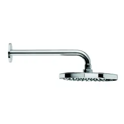 Waterevolution Flow Kopfbrause 200mm mit Wandanschluss Chrom T164101