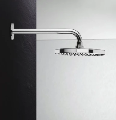 Waterevolution Flow Kopfbrause 200 mm mit Wandanschluss Chrom T164101
