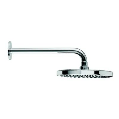 Waterevolution Flow Kopfbrause 200 mm mit Wandanschluss Chrom T164101