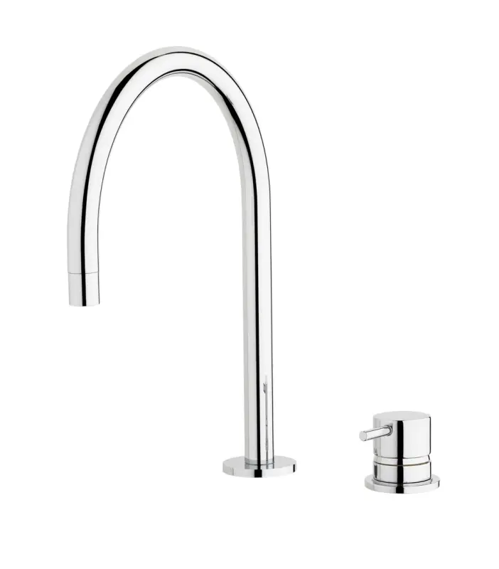 Waterevolution Flow 2-Loch Waschtischarmatur Chrom T112U01