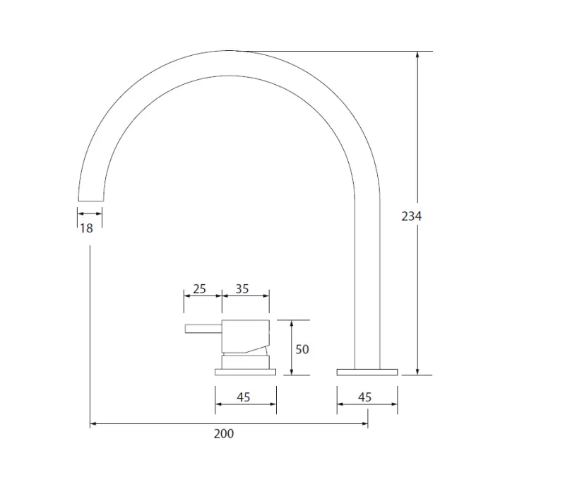 Waterevolution Flow 2-Loch Waschtischarmatur Weiß matt T112UBR