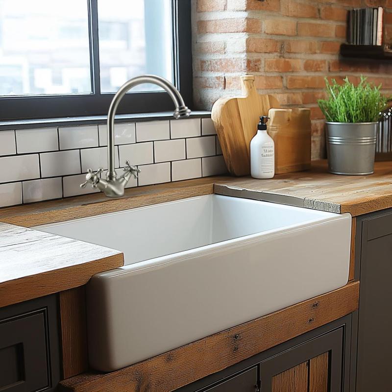 PB Nostalgische Küchenarmatur V1905 Edelstahl