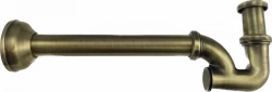 PB Unix classic Waschbecken-Siphon und Kaltwasser-Siphon, Metall Bronze 1208676672