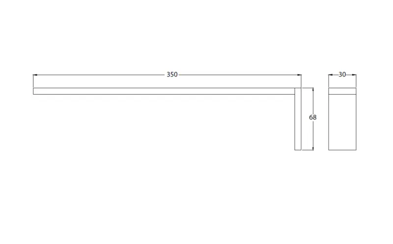 Waterevolution Deep Handtuchhalter 35cm Chrom A21501