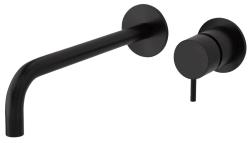 Waterevolution Flow Unterputz-Waschtischarmatur Schwarz matt, mit Auslauf 21cm T116BPR-21