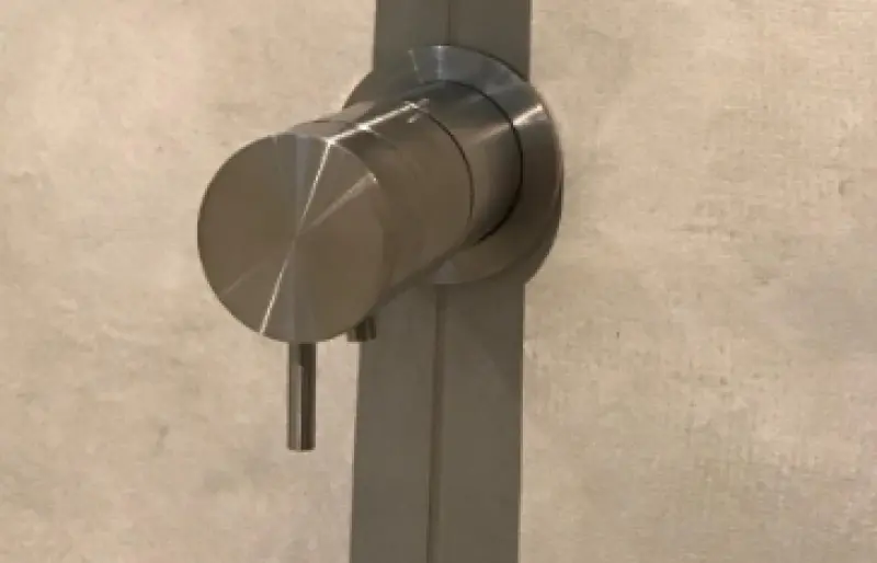 Waterevolution Flow Einbau-Duschthermostat aus massivem Edelstahl mit runder Rosette T142TBIE 1208816582