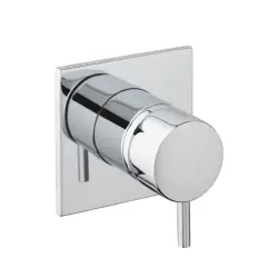 Waterevolution Flow Unterputz 3-Wege-Umsteller runde Rosette mattschwarz T1483SPR
