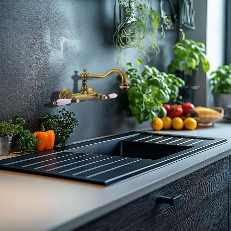 PB Classic Wandarmatur weiße Griffe, Bronze 1208854182