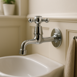 PB Classic Wand-Kaltwasserarmatur mit Sterngriff Chrom 1208855592