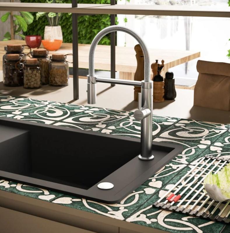 Franke Pescara Semi Pro L Küchenarmatur flexibler Auslauf, Edelstahl 115.0472.960