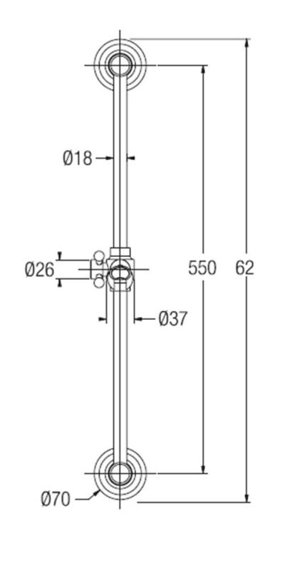 PB Classic Duschstangenset mit Handbrause und Brauseschlauch Chrom 1208899092