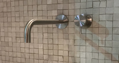 Waterevolution Flow Einbau-Waschtischarmatur Edelstahl mit Auslauf 21 cm T1.16BIEV2