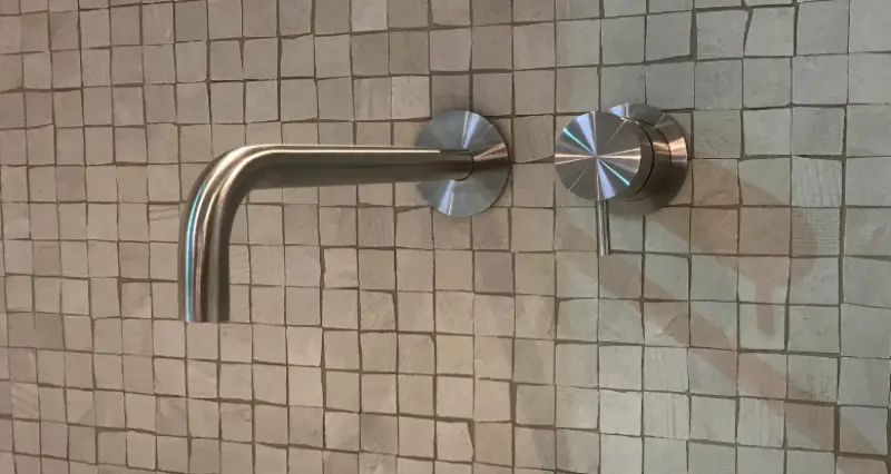 Waterevolution Flow Einbau-Waschtischarmatur komplett aus Edelstahl T116BIEV2 mit Auslauf 25 cm