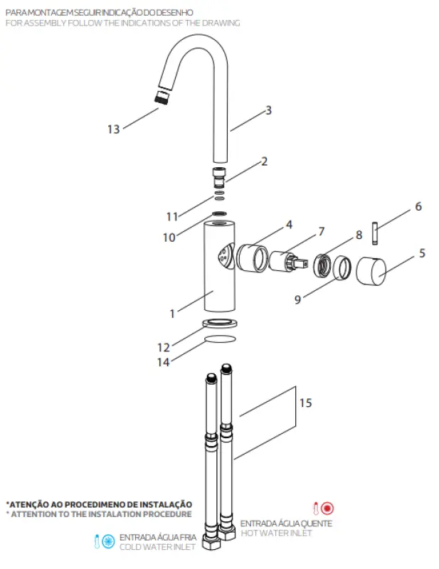 Waterevolution Flow Waschtischarmatur, hohes Modell, Chrom T1121F01