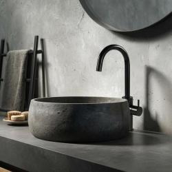 Waterevolution Flow Waschtischarmatur, hohes Modell, Schwarz matt T1121FPR