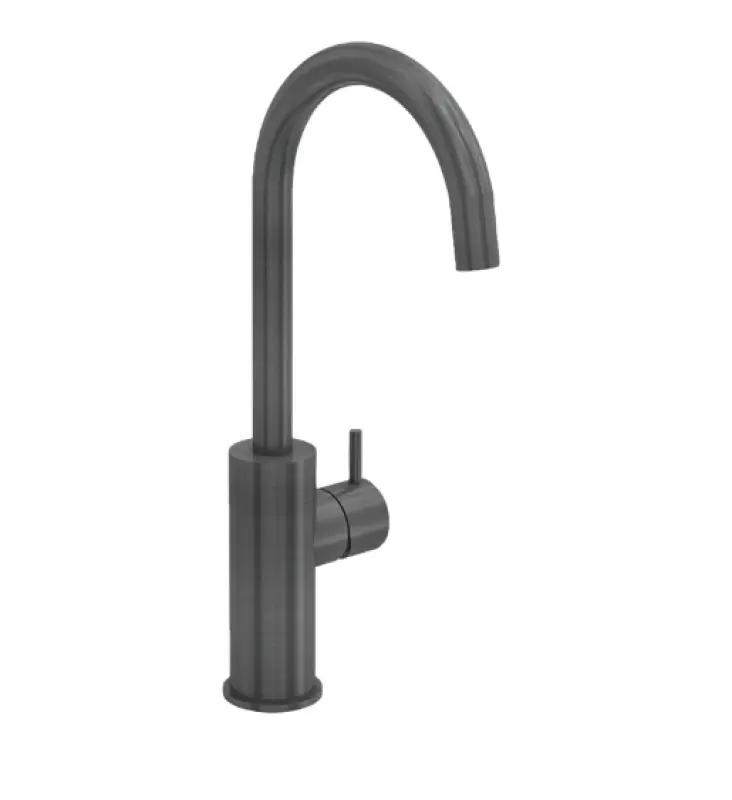 Waterevolution Flow Waschtischarmatur, hohes Modell, PVD Gun Metal T1121FGME