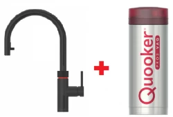 Quooker Flex Black PRO3 Heißes, kaltes, kochendes Wasser 3XBLK