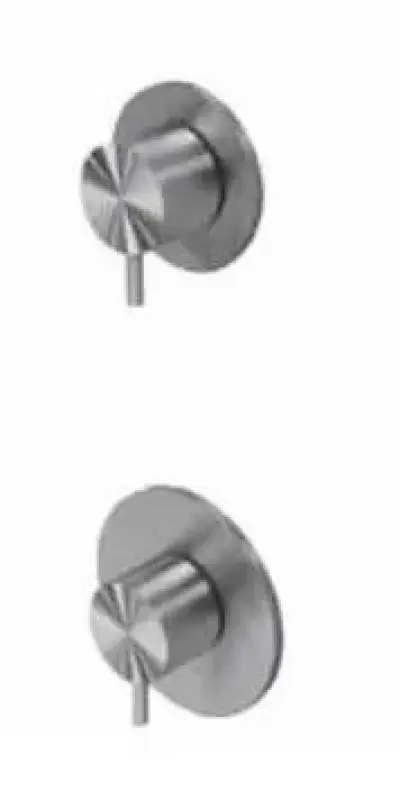 Waterevolution Flow Einbau-Duschthermostat mit 1 Absperrventil, komplett aus Edelstahl 1208920974