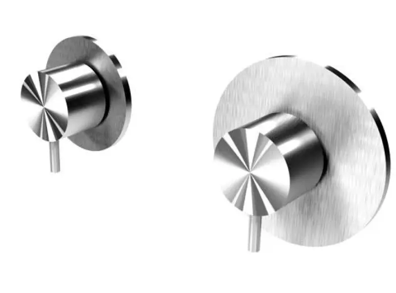 Waterevolution Flow Einbau-Duschthermostat mit 1 Absperrventil, komplett aus Edelstahl 1208920974