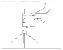 Waterevolution Flow Waschtischarmatur inkl. Klickverschluss, PVD gebürstetes Kupfer T111CPE