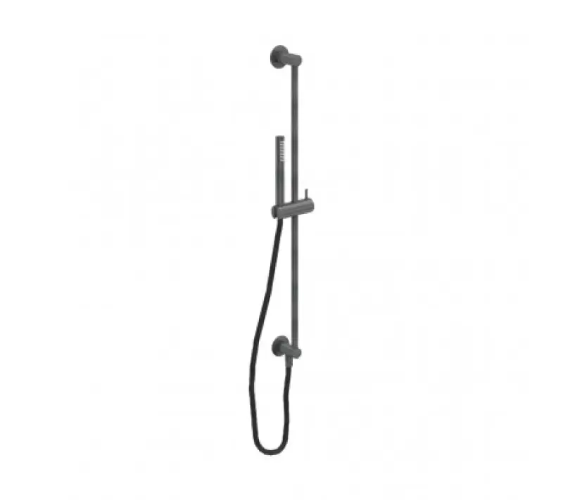 Waterevolution Flow Gleitschienensatz mit Handbrause 800 mm Gun Metal T1661GME