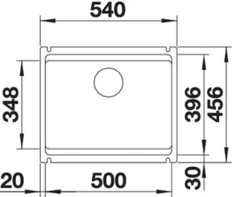 Blanco Etagon 500-U Unterbau-Spülbecken Basalt 525154