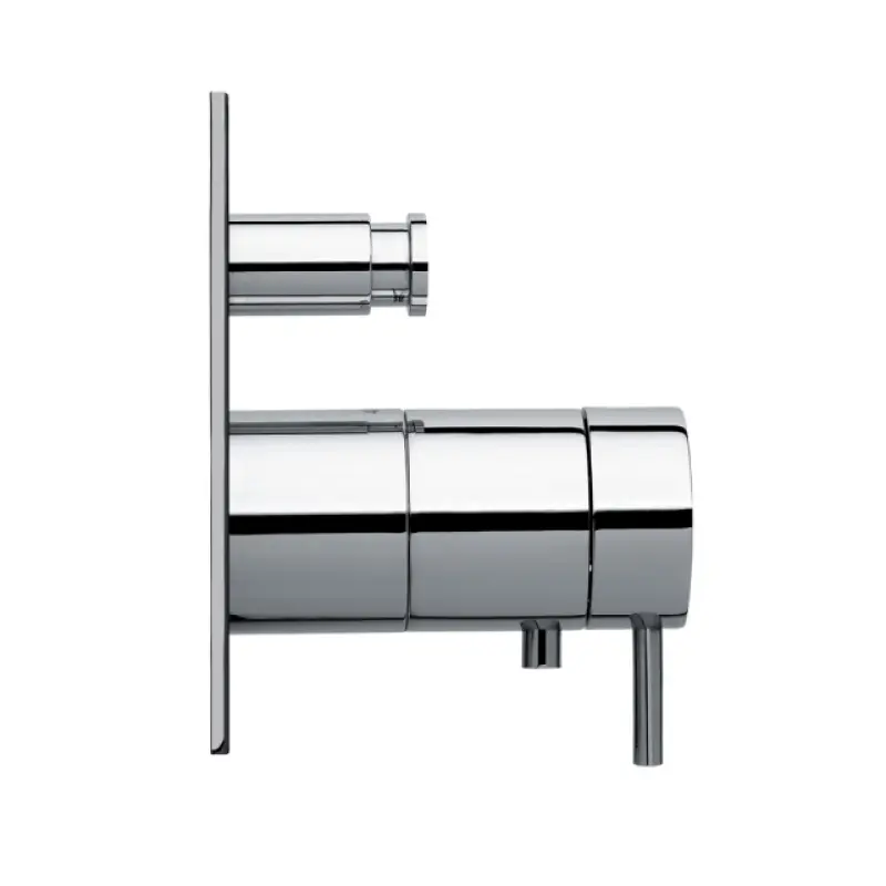 Waterevolution Flow Unterputz-Duschthermostat mit 2 Ausgängen mattweiß T132TBBBR mit TEC-Box