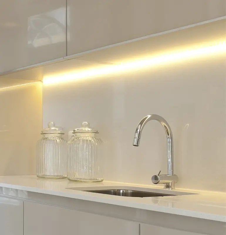 Waterevolution Flow Küchenmischarmatur Edelstahl massiv mit ausziehbarem Auslauf T155IE