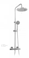 DEMM Shower Duschkombination Thermostat mit Regendusche Chrom 1208946965