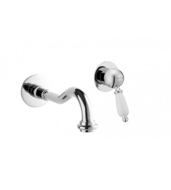 PB Nostalgie Unterputz-Waschtischarmatur Vintage, Auslauf 21cm, Chrom