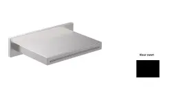 SB Quadratischer Wasserfallauslauf Schwarz matt
