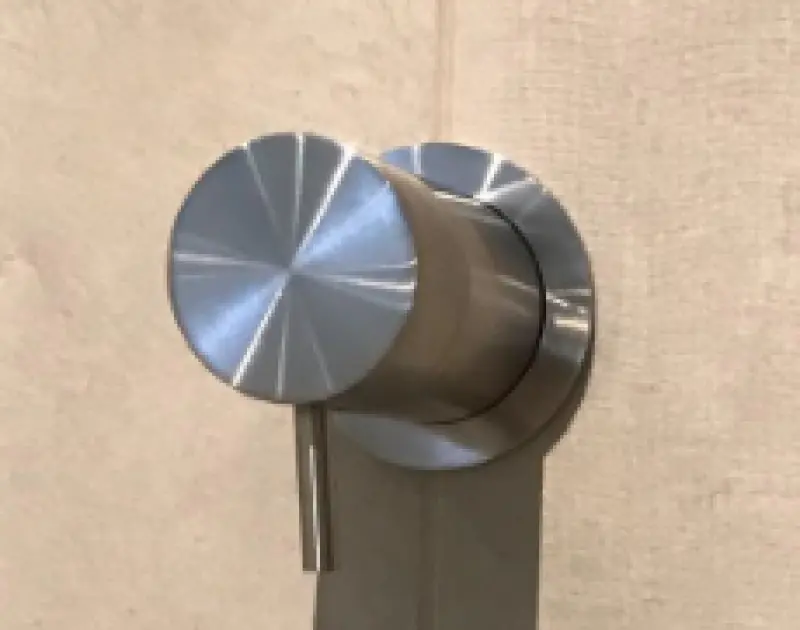 Waterevolution Flow Unterputz 2-Wege-Umsteller PVD gebürstetes Kupfer mit runder Rosette T1482RCPE