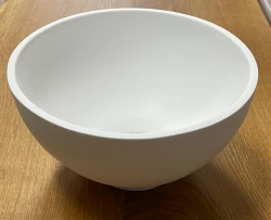 Solid S kleines Waschbecken aus Mineralwerkstoff, rund, 20 x 20 x 11 cm, mattweiß, 1208953267