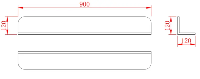 Solid-S Planchet Duschkorb aus Mineralwerkstoff, mattweiß, 90 x 12 cm, inkl. verdeckter Befestigung 1208953448