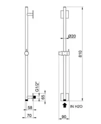 Waterevolution Flow einhand-waschtischarmatur für wandmontage 21cm matt schwarz T116BPR-21 (kloon) (kloon) (kloon) (kloon) (kloon) (kloon)