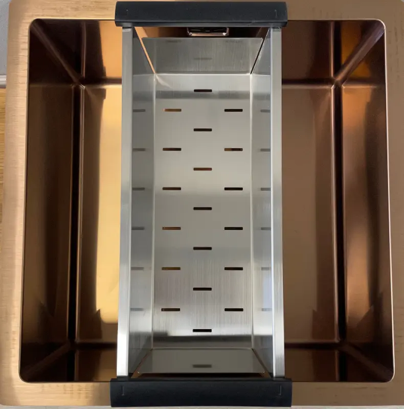 Ausmann Resteschale Edelstahl gebürstet 44x18cm für Spülbecken Länge 40cm 1208953722