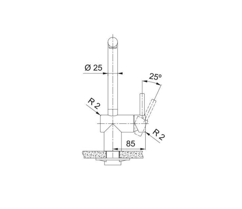 Franke Atlas Neo Küchenarmatur mit schwenkbarem Auslauf, PVD gebürstetes Kupfer 115.0628.204