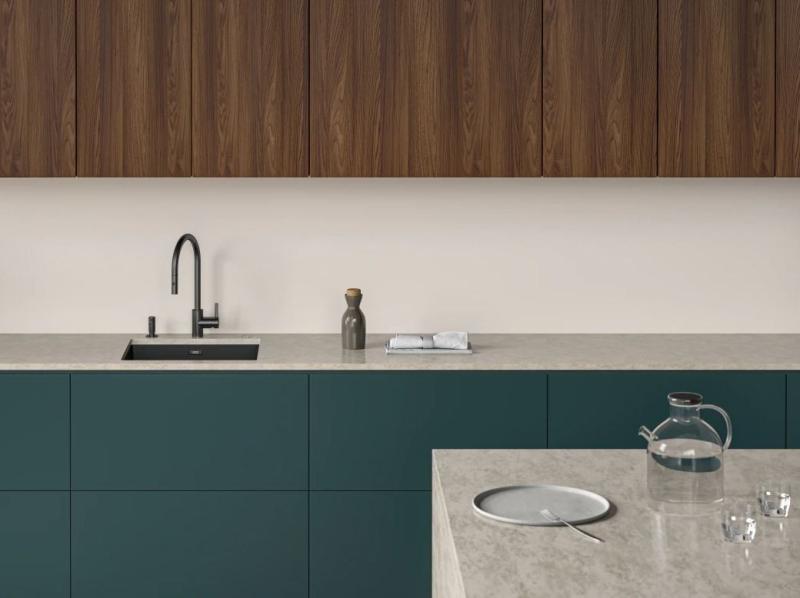 Franke Küchenarmatur Eos Neo mit Ausziehbrause, Schwarz gebürstet 115.0613.671