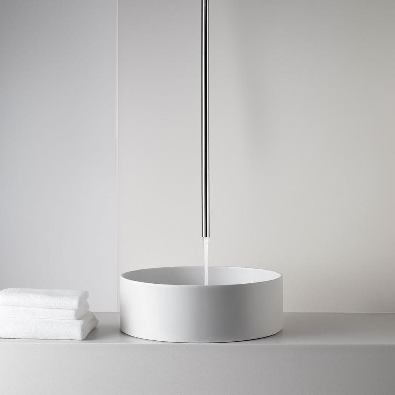 Waterevolution Flow Decken-Waschtischarmatur, Auslauf komplett Edelstahl T1678IE