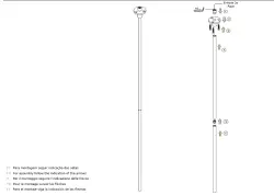 Waterevolution Flow Decken-Waschtischarmatur, Auslauf gebürstetes Messing T1678LE