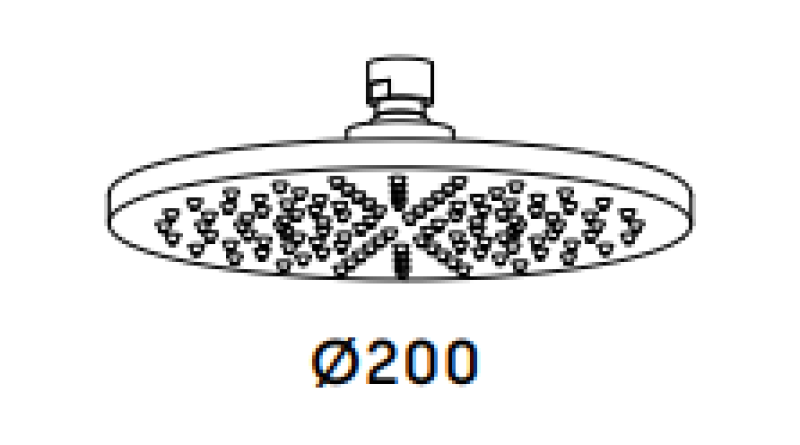 Waterevolution Flow Kopfbrause 200mm PVD gebürstetes Kupfer T1643CPE