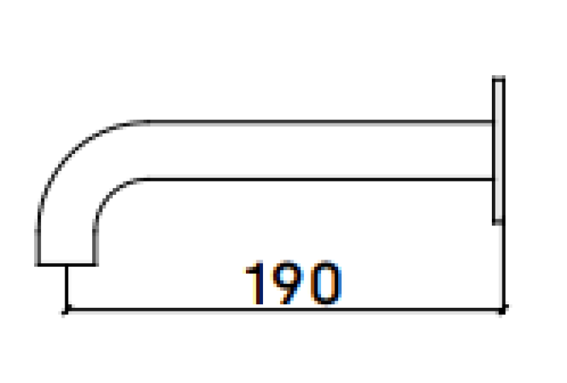 Waterevolution Flow Wannenauslauf 19cm PVD Gun Metal T167119GME