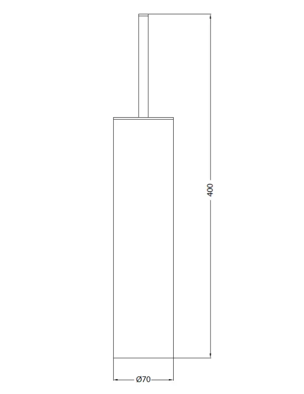 Waterevolution Deep Toilettenbürste-Set freistehend PVD, gebürstetes Kupfer A240CPE