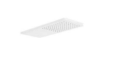 Hauptdusche Tres Wand 21x55 cm Runde Ecken Matt Weiß 29990307BM